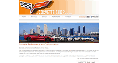 Desktop Screenshot of corvetteshopsandiego.com